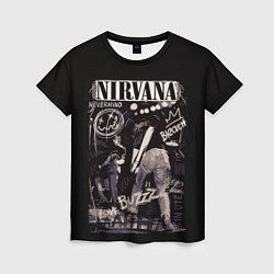 Женская футболка Nirvana bleach