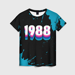 Футболка женская Made in 1988: vintage art, цвет: 3D-принт
