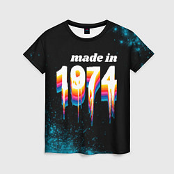 Футболка женская Made in 1974: liquid art, цвет: 3D-принт