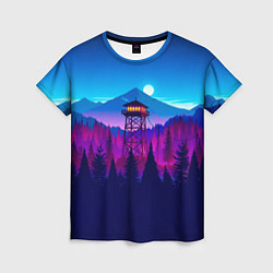 Женская футболка Firewatch