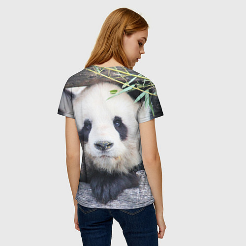 Женская футболка Панда отдыхает / 3D-принт – фото 4