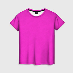 Женская футболка Розовый фуксиевый текстурированный