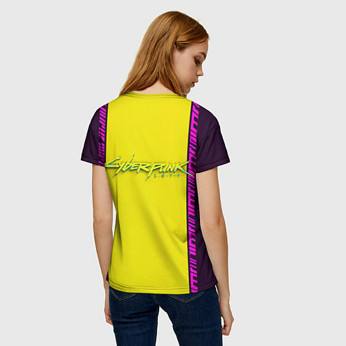 Женская футболка Киберпанк 2077 Арт / 3D-принт – фото 4