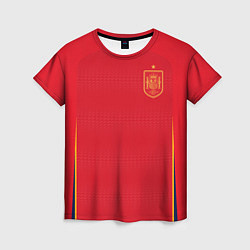 Женская футболка Форма сборной Испании ЧМ 2022