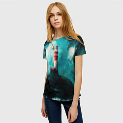 Футболка женская Бушующее море, цвет: 3D-принт — фото 2