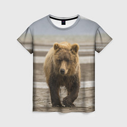 Женская футболка Медвежонок в аэропорту