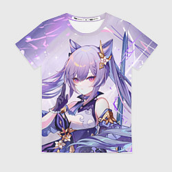 Футболка женская Keqing Genshin Impact, цвет: 3D-принт
