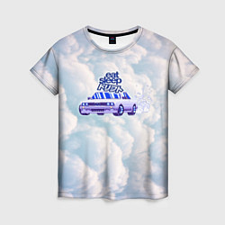 Женская футболка Облачный дрифт
