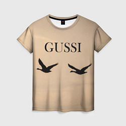 Женская футболка Гуси в полете