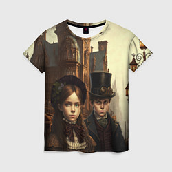 Женская футболка Victorian boy and girl