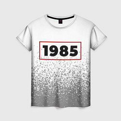 Женская футболка 1985 - в красной рамке на светлом