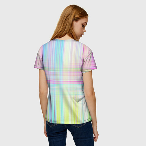Женская футболка Енот с бензопилой / 3D-принт – фото 4