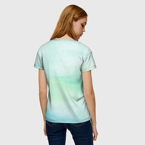 Женская футболка Оскал бульдога / 3D-принт – фото 4