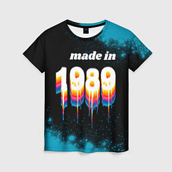 Женская футболка Made in 1989: liquid art
