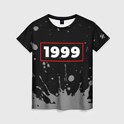 Женская футболка 1999 - в красной рамке на темном