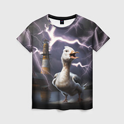 Женская футболка Беспокойная утка