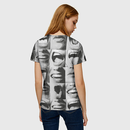 Женская футболка Принт с частью лица / 3D-принт – фото 4