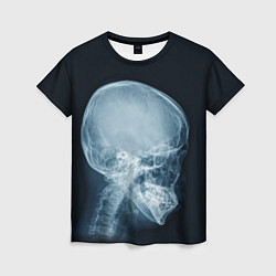 Женская футболка Рентген головы
