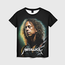 Женская футболка Гитарист Metallica Кирк Хэмметт