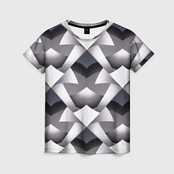 Женская футболка Абстрактный геометрический узор с элементами фэнте
