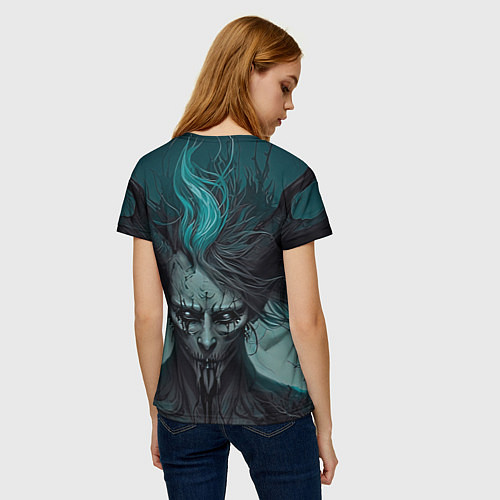 Женская футболка Демон леса / 3D-принт – фото 4