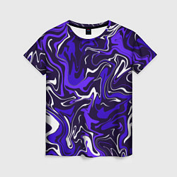 Женская футболка Фиолетовая абстракция