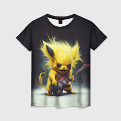 Футболка женская Rocker Pikachu, цвет: 3D-принт