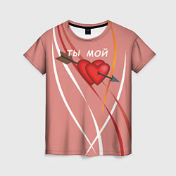 Женская футболка Святой Валентин для любимых