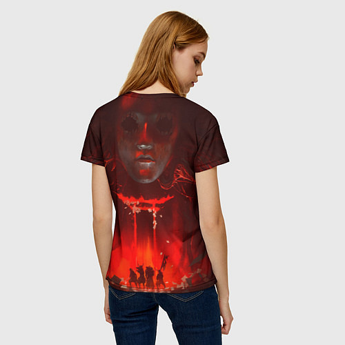 Женская футболка Призрак Цусимы / 3D-принт – фото 4