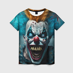Женская футболка Бешенный клоун