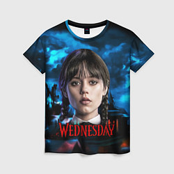 Женская футболка Wednesday horror