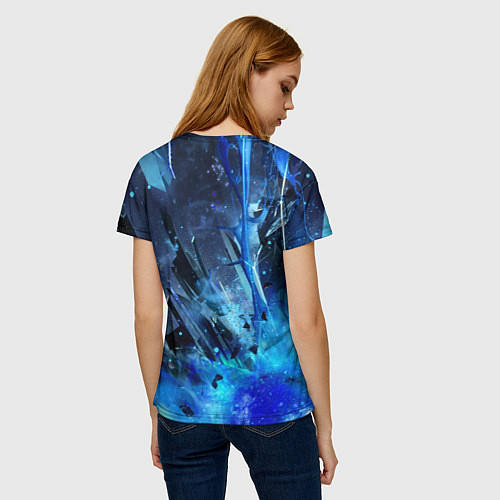 Женская футболка Ледяной взрыв / 3D-принт – фото 4