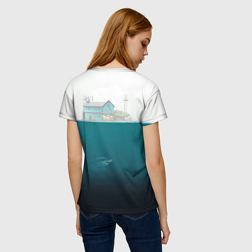 Женская футболка Подводный дом / 3D-принт – фото 4