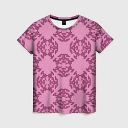 Женская футболка Розовая витиеватая загогулина