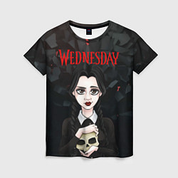 Женская футболка Wednesday black