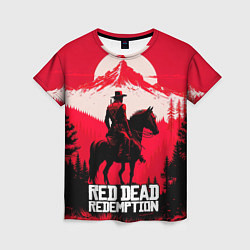 Женская футболка Red Dead Redemption, mountain