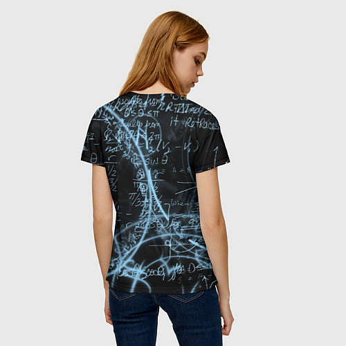 Женская футболка Шпаргалка по предметам / 3D-принт – фото 4