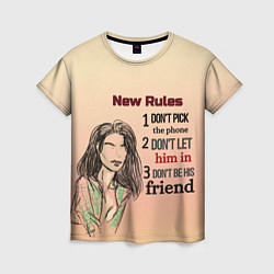 Женская футболка New rules