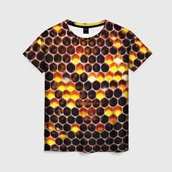 Женская футболка Медовые пчелиные соты