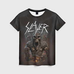 Женская футболка Slayer rock monster