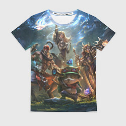Футболка женская Лига Легенд персонажи, цвет: 3D-принт