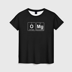 Женская футболка OMG формула
