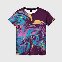 Женская футболка Purple abstraction