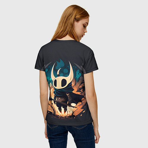Женская футболка Hollow Knight c посохом / 3D-принт – фото 4