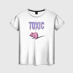 Женская футболка Токсик крыса