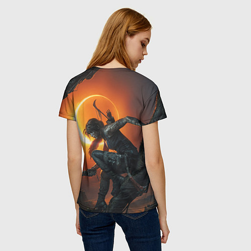 Женская футболка Lara Croft / 3D-принт – фото 4