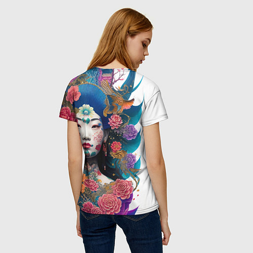 Женская футболка Japan style - tattoo - art / 3D-принт – фото 4