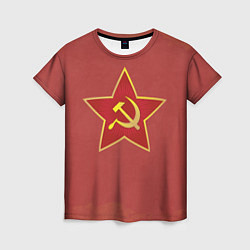 Футболка женская Советская звезда, цвет: 3D-принт