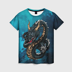 Женская футболка Злобный дракон