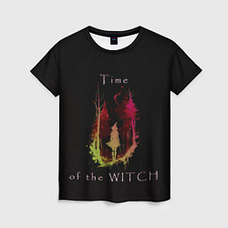 Женская футболка Время ведьмы - минимализм
